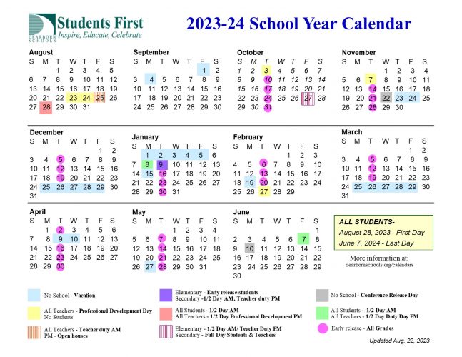 District calendar approved | Fordson High School District calendar approved | Fordson High School