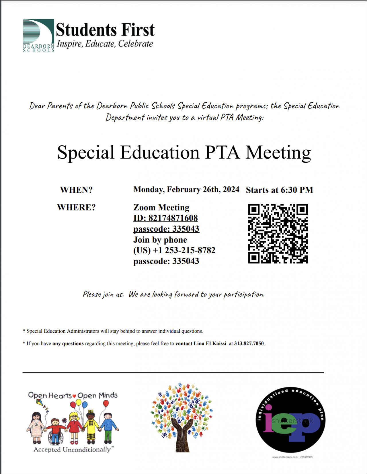 Special Education Virtual PTA Meeting | Fordson High School